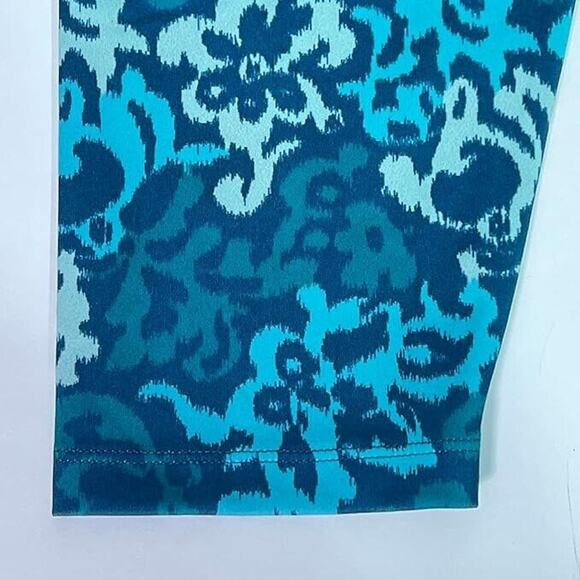 Nike ONE Luxe Women's MID-Rise Full Lenght Leggings, Anime Floral Blue, Size XXL - Picture 5 of 7